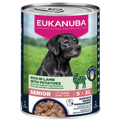 Eukanuba Senior Rich in Lamb with Potatoes výhodné balení: 48 x 400 g