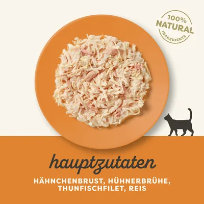 Sparpaket Applaws in Brühe 12 x 70 g - Hähnchenbrust mit Thunfisch