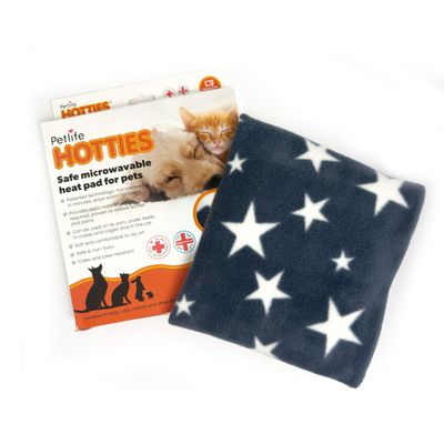 Vetbed® Coussin chauffant micro-ondes Hottie, gris avec étoiles