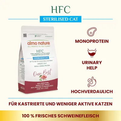 Almo Nature HFC Adult Sterilized Schwein - 1,2 kg