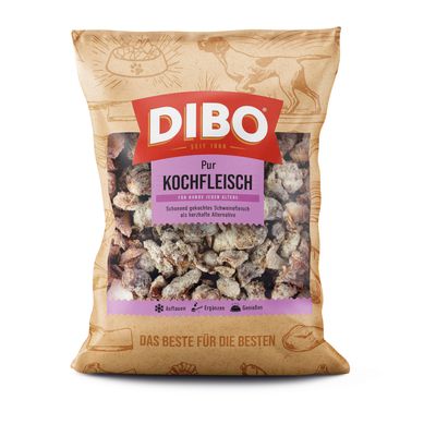 DIBO Frostfutter Kochfleisch Schwein 3 x 2000 g