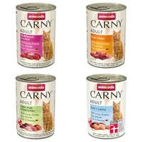 Mix-Sparpaket animonda Carny Adult 12 x 400 g - Mix Gourmet-Auswahl (4 Sorten gemischt)
