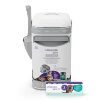 LitterLocker by Litter Genie® Platinum Seau à litière pour chat - LitterLocker® Platinum, blanc (une cassette incluse)