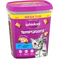 Whiskas Temptations Mega Tub - Saver Pack: Salmon (2 x 350g)