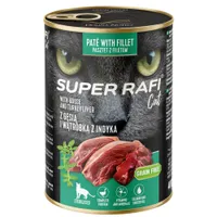 Super Rafi Sterilised Cat, 12 x 400 g - Gęś i wątróbka z indyka