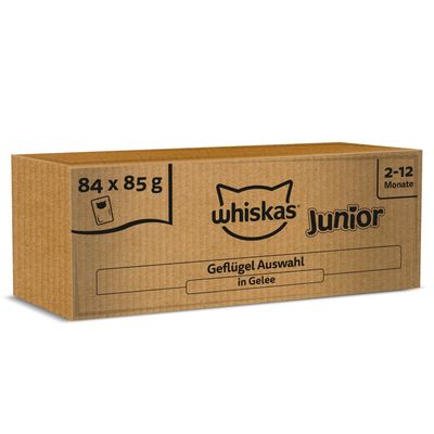 Jumbo balení Whiskas Junior kapsička 84 x 85 g