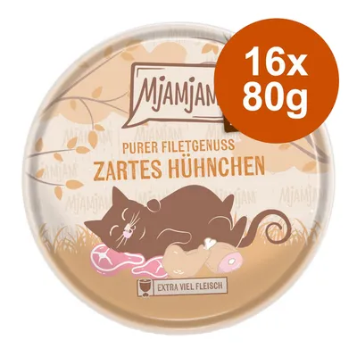 MjAMjAM Pure Fillet Delight 16 x 80 g - Pui fraged