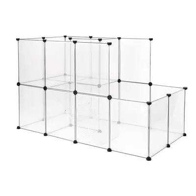 Lionto utehage i plast över 2 våningar - L 147 x B 75 x H 92 cm