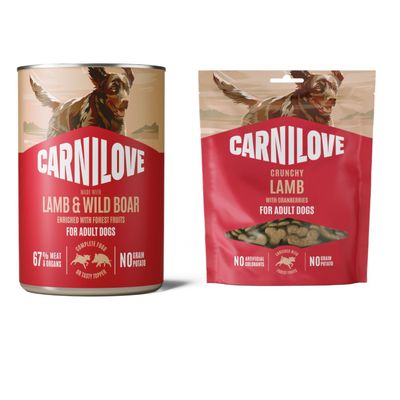 6 x 400 g Carnilove in Paté + 200 g Crunchy Snack za skvělou cenu