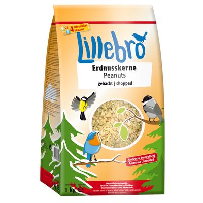 Lillebro Graines d'arachide concassées pour oiseaux sauvages 1 kg