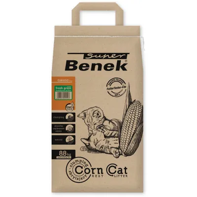 Super Benek Corn Cat Frisches Gras - 14 l (ca. 8,8 kg) Super Benek Corn Cat Frisches Gras - 14 l (ca. 8,8 kg)