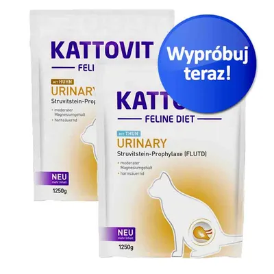 Mieszany zestaw próbny Kattovit Urinary, 2 x 1,25 kg - Zestaw mieszany Mieszany zestaw próbny Kattovit Urinary, 2 x 1,25 kg - Zestaw mieszany