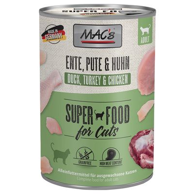 MAC's Cat 24 x 400 g Alimento umido per gatti Mix Pollame & Pesce (2 varianti)