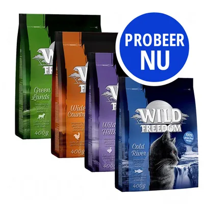 Gemengd Probeerpakket Wild Freedom Droogvoer - 3 x 2 kg (Spirit of Europe, Africa en America) Gemengd Probeerpakket Wild Freedom Droogvoer - 3 x 2 kg (Spirit of Europe, Africa en America)