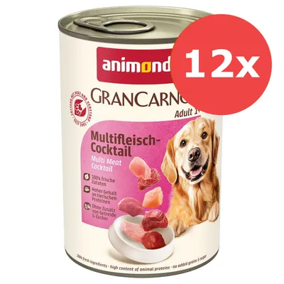 Sparpaket animonda GranCarno Original 12 x 400 g - Junior Pute