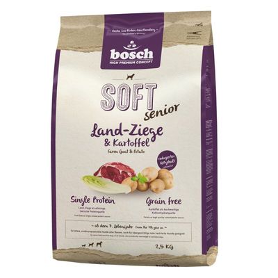 bosch HPC Soft Senior Capra & Patate Crocchette per cane 2,5 kg