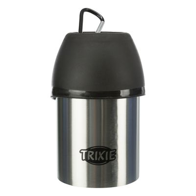 Trixie Friends on Tour Edelstahl-Flasche mit Trinknapf 300 ml