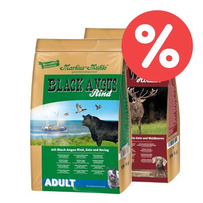 Mix-Sparpaket Markus-Mühle 2 x 15 kg NaturNah / Rotwild