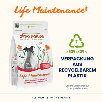 Almo Nature Life Maintenance Adult Rind & Reis Small - 2 kg