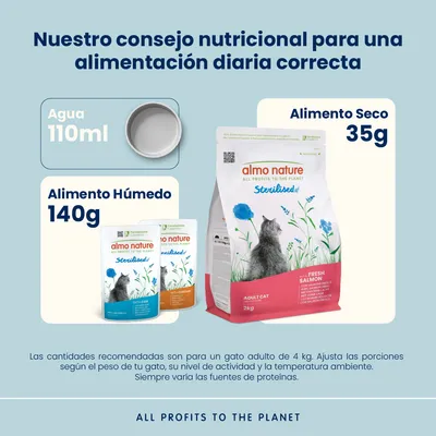 Almo Nature Functional Sterilised salmón y arroz - 2 kg