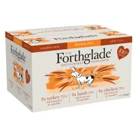 Forthglade Complete Meal Adult Dog - Brown Rice Mixed Pack - 12 x 395g