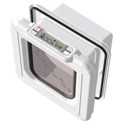 Chatière Cat Mate Elite à micropuce avec fonction de temporisation chatière blanche