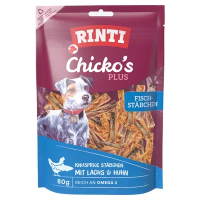 RINTI Extra Chicko Plus rybí tyčinky - 80 g