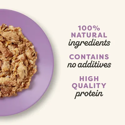 Tekst na slici: 100% natural ingredients, contains no additives, high quality protein. Tekst je na engleskom jeziku.