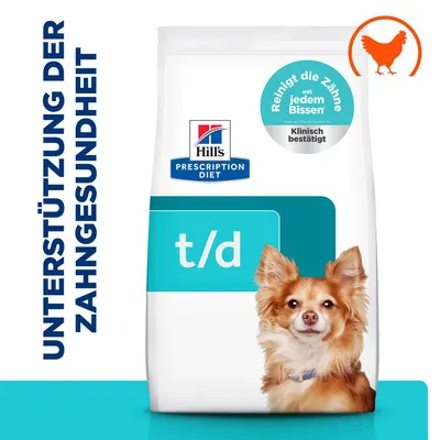 Hill's Prescription Diet t/d Dental Care Mini mit Huhn - Sparpaket: 3 x 3 kg