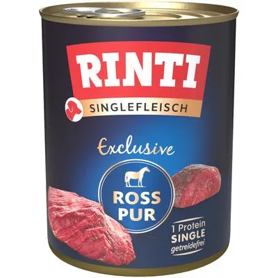 RINTI Monoproteico Exclusive 6 x 800 g - Cavallo puro