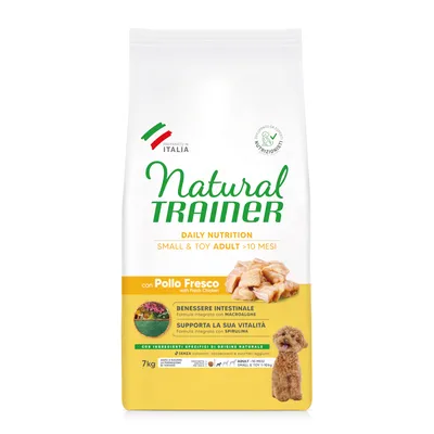 Natural Trainer Adult Small & Toy mit Huhn - 7 kg Natural Trainer Adult Small & Toy mit Huhn - 7 kg
