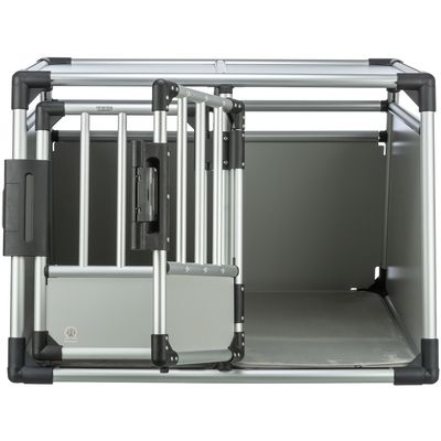 Cage de transport double Trixie pour chien - taille M-L : l 88 x P 93 x H 64 cm