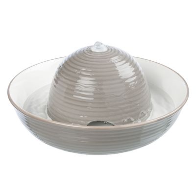 Trixie Trinkbrunnen Keramik Vital Flow Trinkbrunnen Vital Flow 1,5 l, grau/weiß