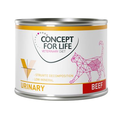 Concept for Life Veterinary Diet Urinary, wołowina 12 x 200 g
