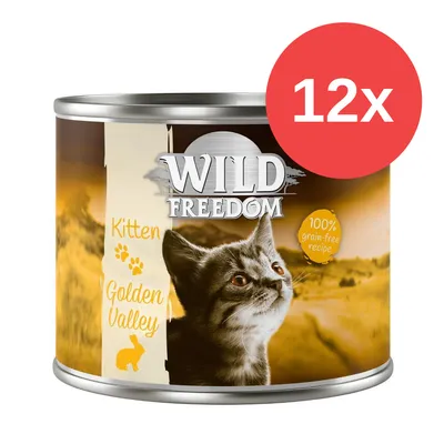 Wild Freedom Kitten Golden Valley, 12x Dose, 100% grain-free recipe.