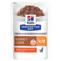 Hill's Prescription Diet k/d Kidney Care храна за котки - 12 x 85 г - пиле