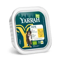 Yarrah Bio Pâté 12 x 150 g pour chien - poulet bio, algues bio