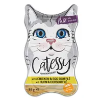 Catessy Paté con pollo e uovo sbattuto Umido per gatto - 18 x 85 g