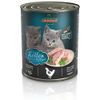Leonardo All Meat 6 x 800 g Alimento umido per gatto Kitten Pollame