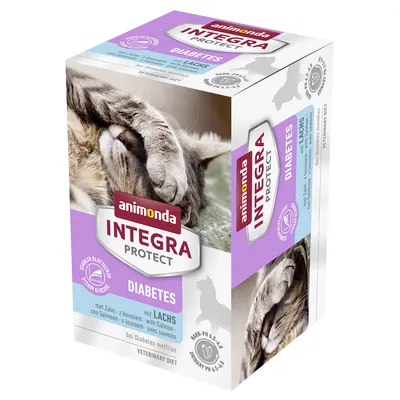 Megapakiet animonda Integra Protect Adult Diabetes, tacki, 24 x 100 g - Z łososiem