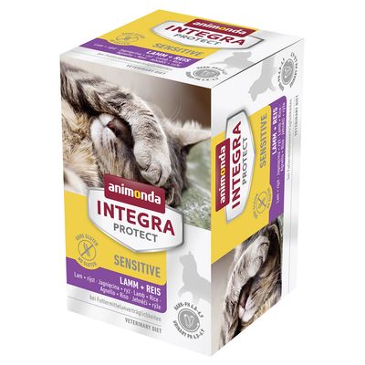 animonda Integra Protect Adult Sensitive Δισκάκι 6 x 100 g Αρνί & Ρύζι