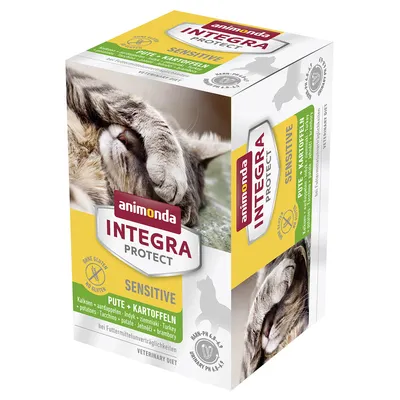 Säästöpakkaus: Animonda Integra Protect Adult Sensitive -rasiat 24 x 100 g - kalkkuna & peruna