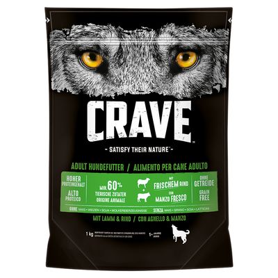 Crave Adult Lamb & Beef Dry Dog Food 11.5kg