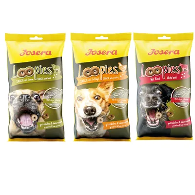 Kombi-Paket Josera Loopies 9 x 150 g - Rind + Geflügel + Lamm