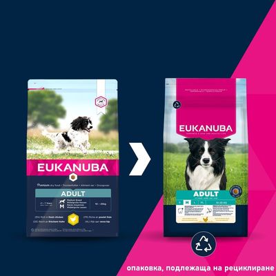 Eukanuba Premium Nutrition Adult Medium Breed с пиле