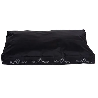 Hundepude Silhouette, Sort L 120 x B 80 x H 8 cm