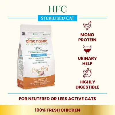 Almo Nature HFC Adult Sterilized csirke Almo Nature HFC Adult Sterilized csirke