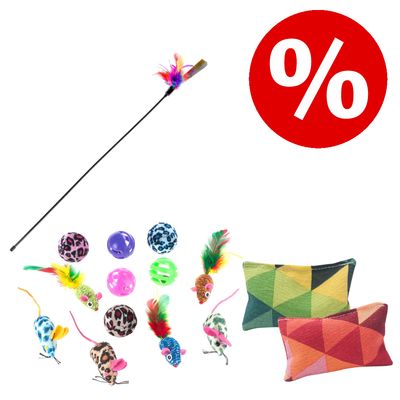 Plumeau de jeu pour chat 1 plumeau de jeu