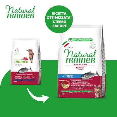 Natural Trainer Adult con Tonno Crocchette per gatti