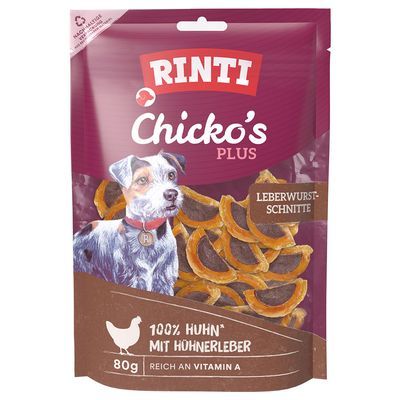 RINTI Chicko Plus Leverworstplakjes - 80 g